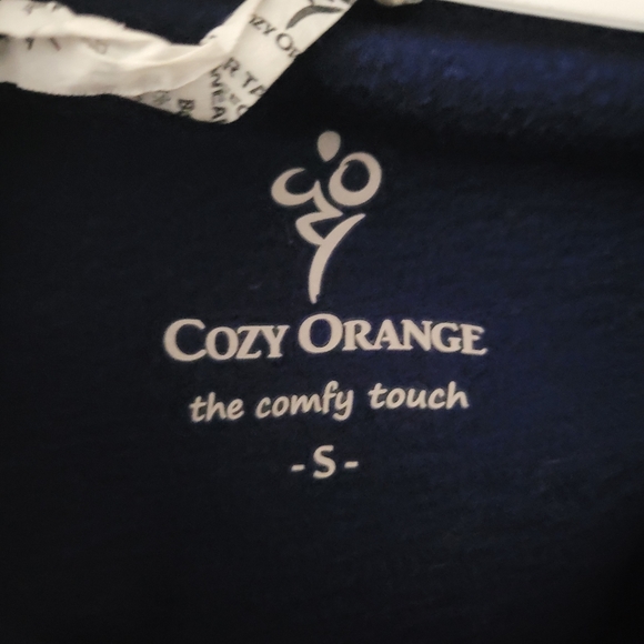 COZY ORANGE | long full zip high neck jacket - Picture 5 of 10